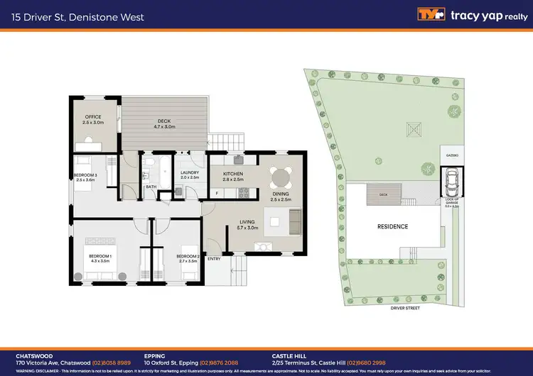 Floorplan of Homely house listing, 15&17 Driver Street, Denistone West NSW 2114