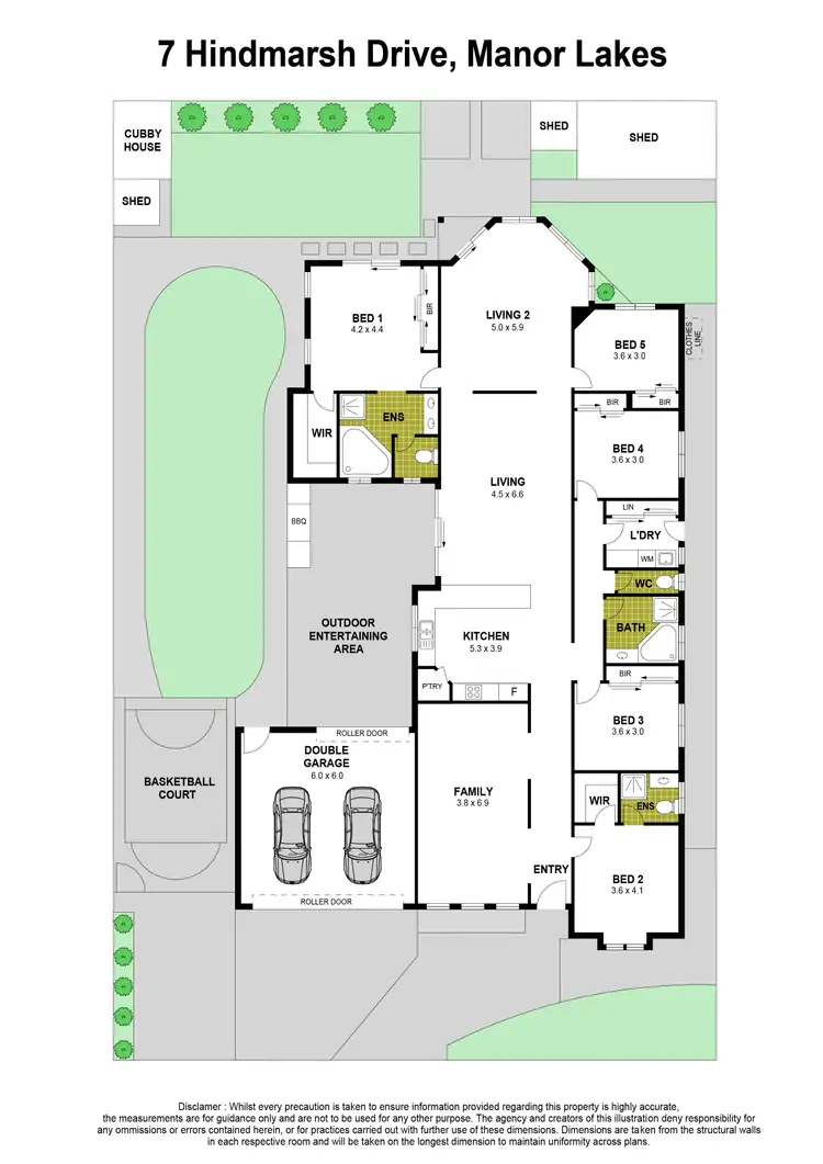 Floorplan of Homely house listing, 7 Hindmarsh Drive, Manor Lakes VIC 3024