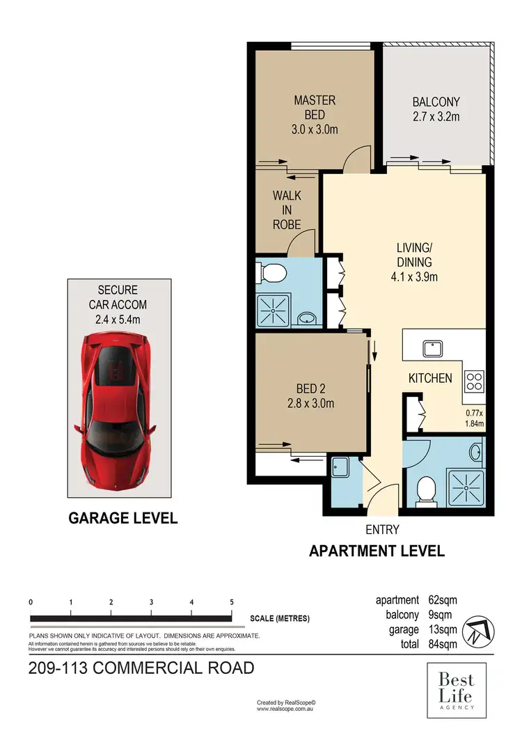 Floorplan of Homely apartment listing, 209/113 Commercial Road, Teneriffe QLD 4005