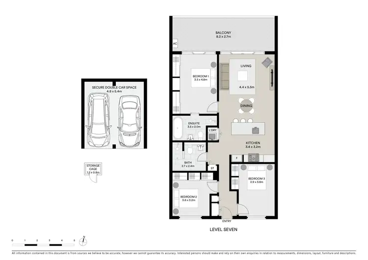 Floorplan of Homely apartment listing, 712N/669 Gardeners Road, Mascot NSW 2020