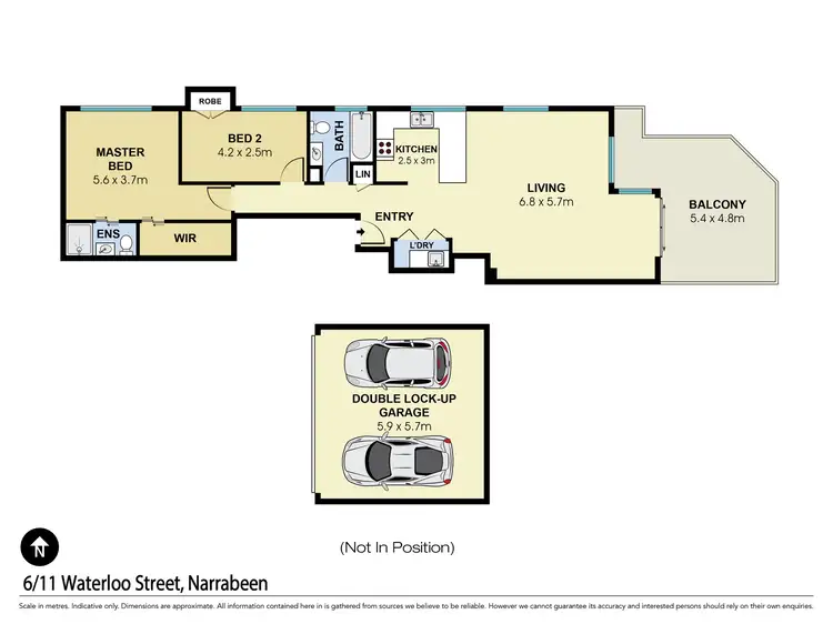 Floorplan of Homely apartment listing, 6/11 Waterloo Street, Narrabeen NSW 2101