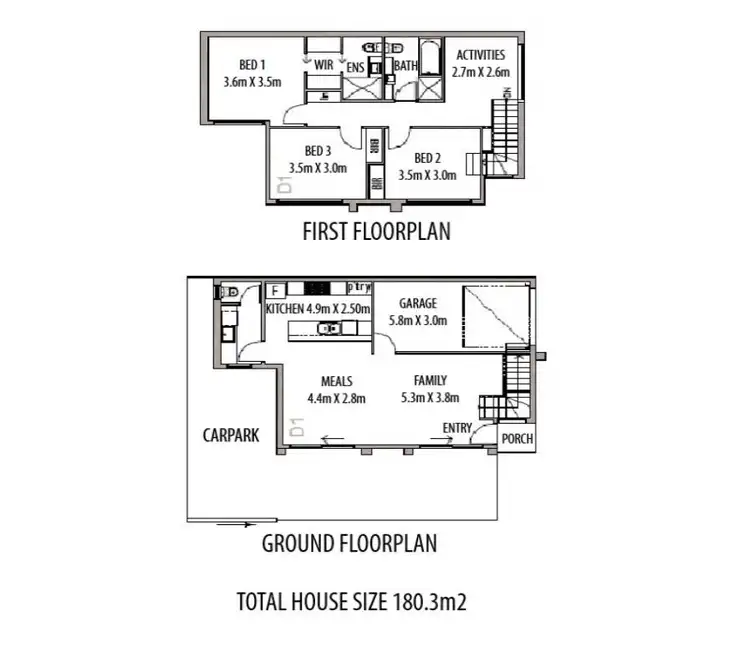 Floorplan of Homely house listing, 1/15 Dawn Avenue, Hectorville SA 5073