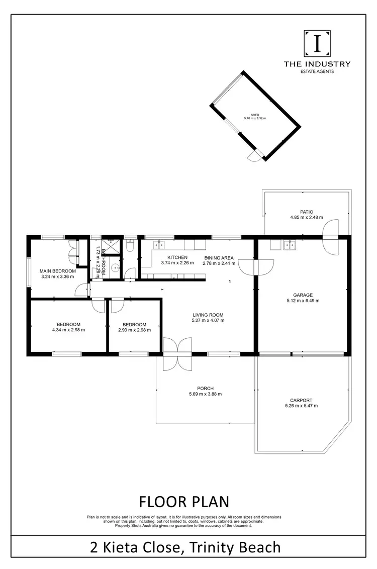 Floorplan of Homely house listing, 2 Kieta Close, Trinity Beach QLD 4879