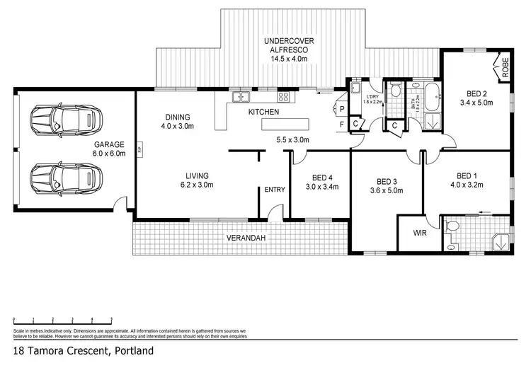 Floorplan of Homely house listing, 18 Tamora Crescent, Portland VIC 3305