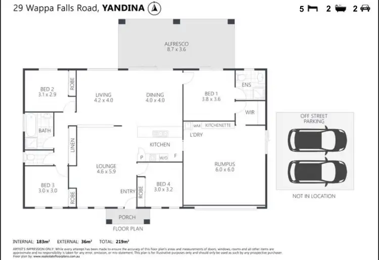 Floorplan of Homely house listing, 29 Wappa Falls Road, Yandina QLD 4561