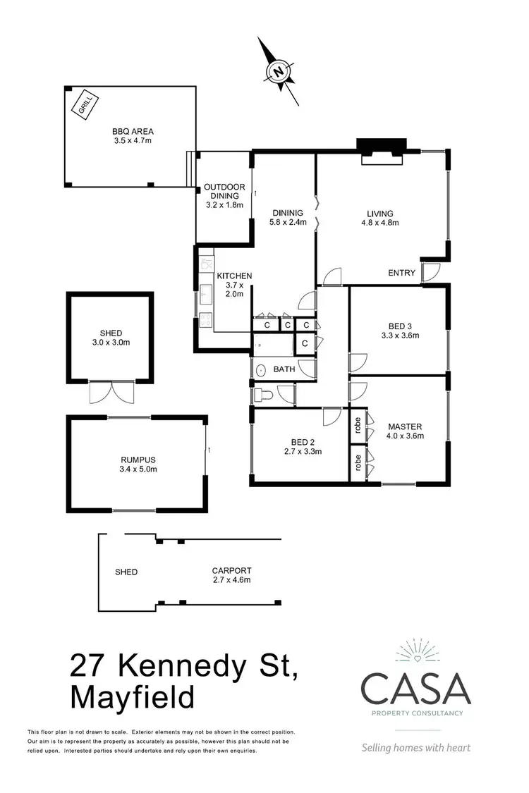 Floorplan of Homely house listing, 27 Kennedy Street, Mayfield TAS 7248