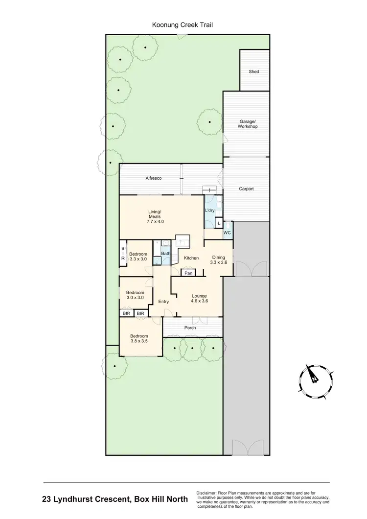 Floorplan of Homely house listing, 23 Lyndhurst Crescent, Box Hill North VIC 3129