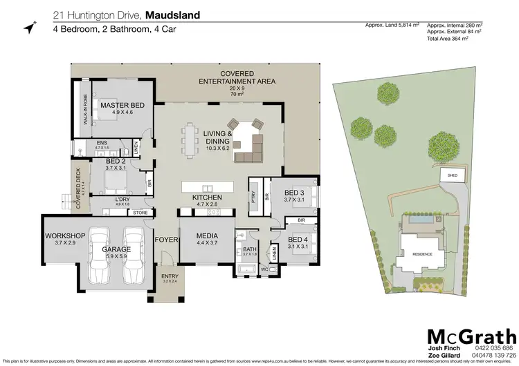 Floorplan of Homely rural property listing, 21 Huntington Drive, Maudsland QLD 4210