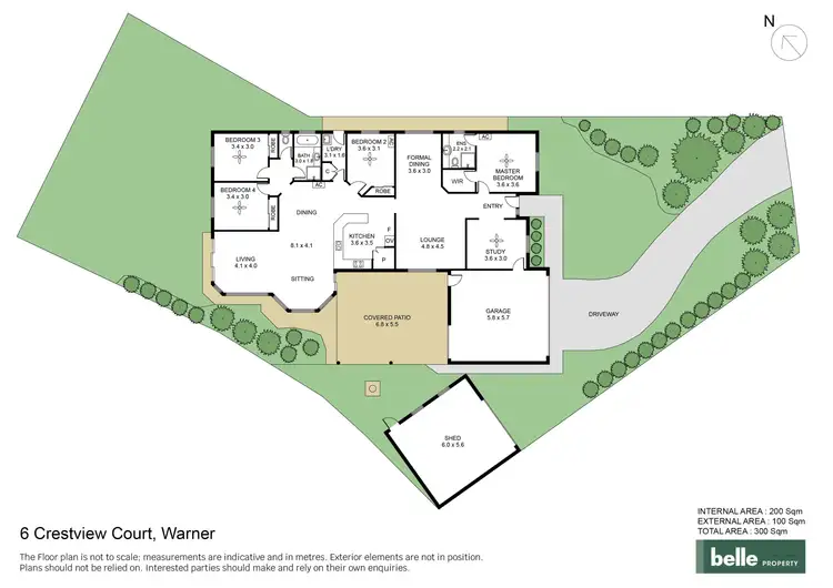 Floorplan of Homely house listing, 6 Crestview Court, Warner QLD 4500