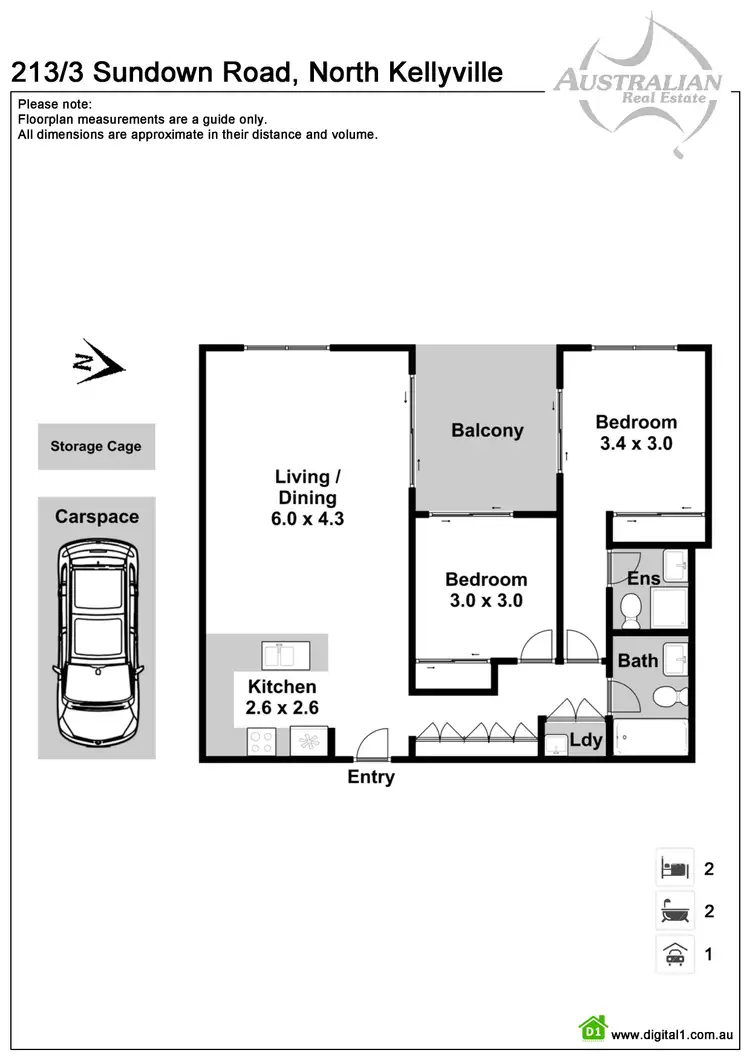 Floorplan of Homely unit listing, 213/3 Sundown Road, North Kellyville NSW 2155