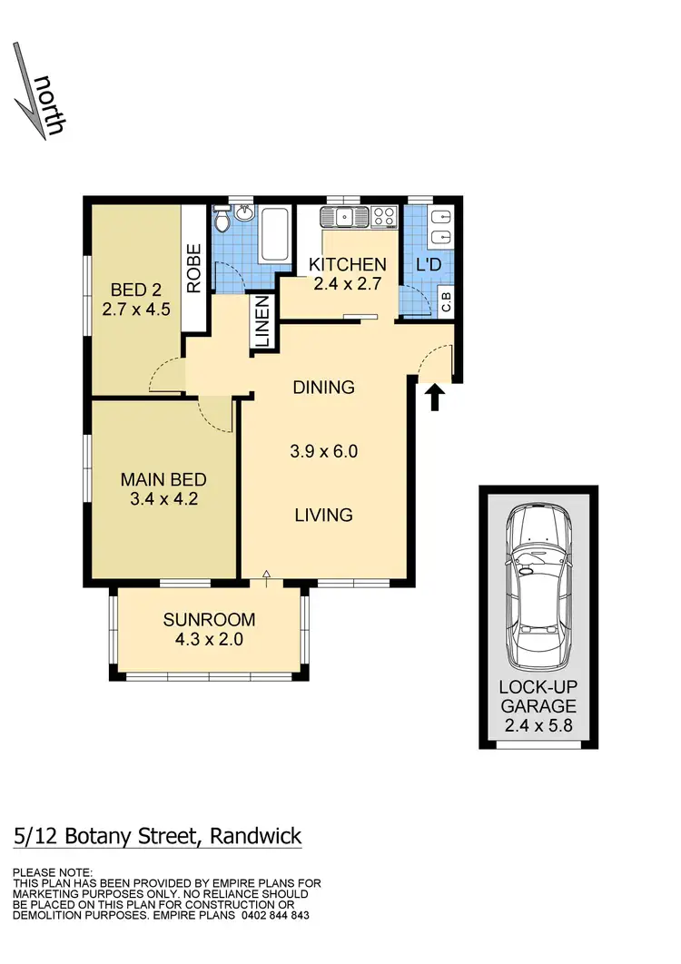 Floorplan of Homely apartment listing, 5/12 Botany Street, Randwick NSW 2031