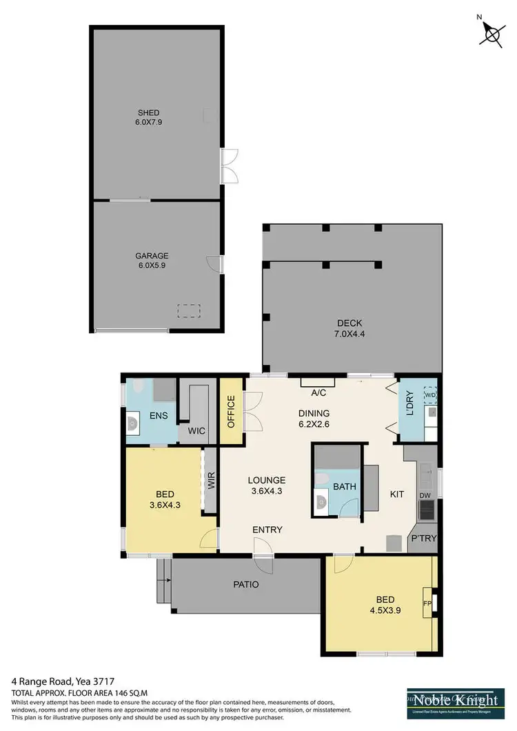 Floorplan of Homely house listing, 4 Range Road, Yea VIC 3717
