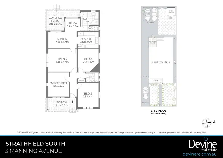 Floorplan of Homely house listing, 3 Manning Avenue, Strathfield South NSW 2136