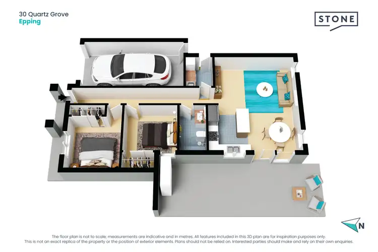 Floorplan of Homely house listing, 30 Quartz Grove, Epping VIC 3076