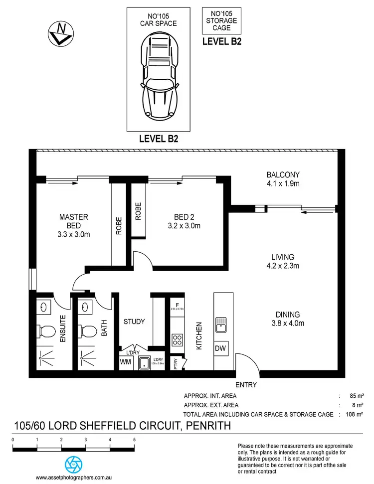 Floorplan of Homely unit listing, 105/60 Lord Sheffield Circuit, Penrith NSW 2750