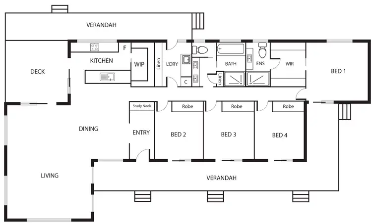 Floorplan of Homely house listing, 128 Collector Road, Gunning NSW 2581