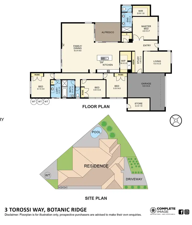 Floorplan of Homely house listing, 3 Torossi Way, Botanic Ridge VIC 3977
