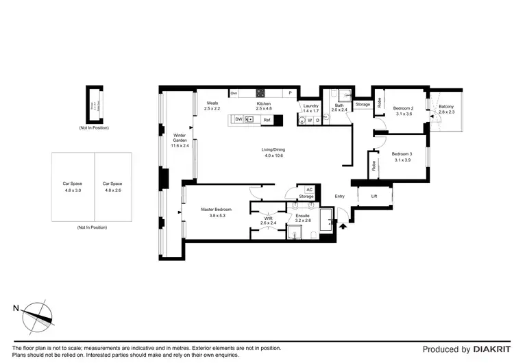 Floorplan of Homely apartment listing, 302/2-4 Mount Street Walk, Pyrmont NSW 2009