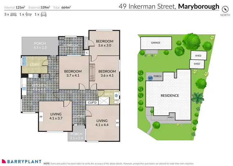 Floorplan of Homely house listing, 49 Inkerman Street, Maryborough VIC 3465