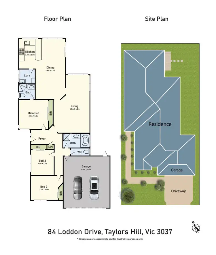 Floorplan of Homely house listing, 84 Loddon Drive, Taylors Hill VIC 3037