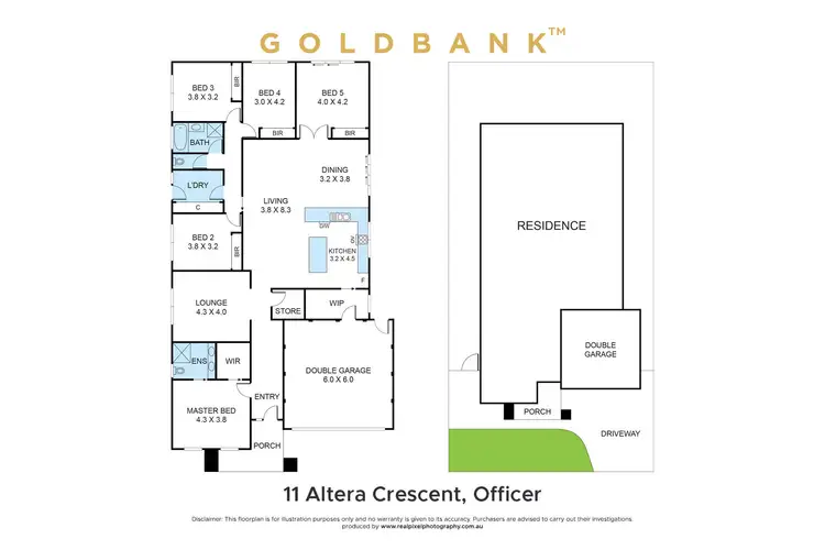 Floorplan of Homely house listing, 11 Altera Crescent, Officer VIC 3809
