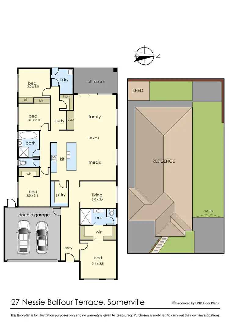 Floorplan of Homely house listing, 27 Nessie Balfour Terrace, Somerville VIC 3912