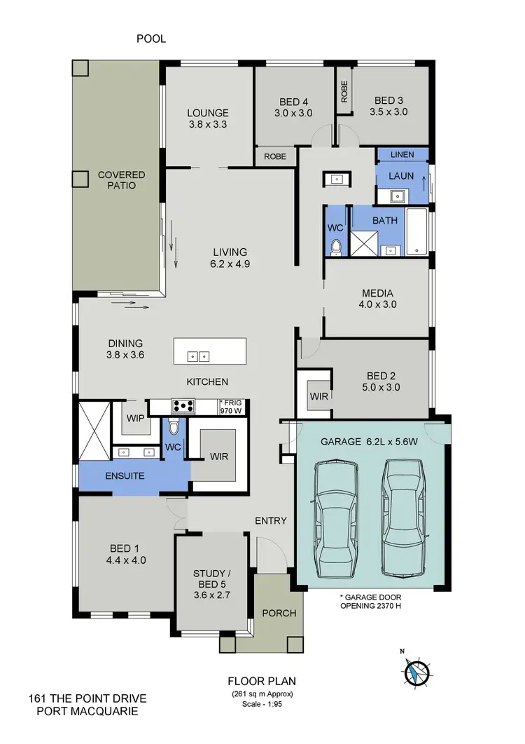 Floorplan of Homely house listing, 161 The Point Drive, Port Macquarie NSW 2444