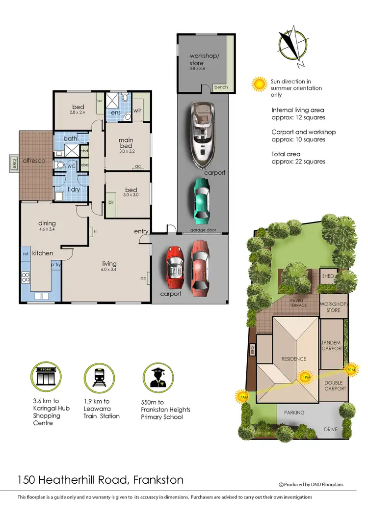 Floorplan of Homely house listing, 150 Heatherhill Road, Frankston VIC 3199