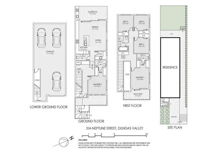 Floorplan of Homely semi-detached listing, 31A Neptune Street, Dundas Valley NSW 2117