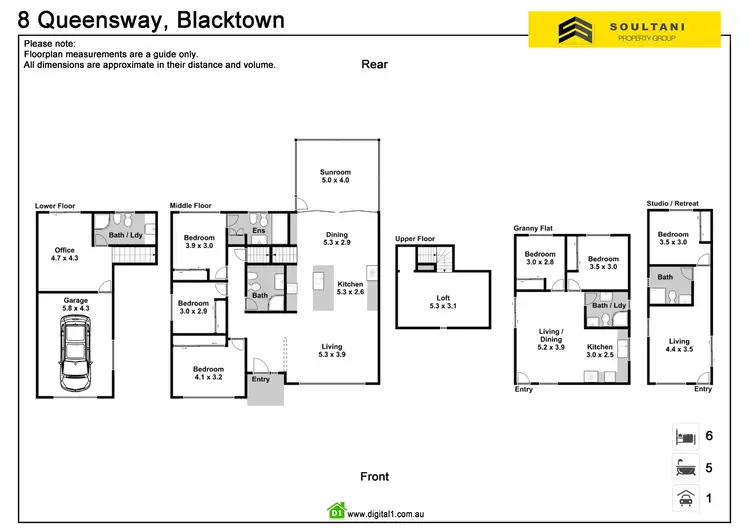 Floorplan of Homely house listing, 8 Queensway, Blacktown NSW 2148