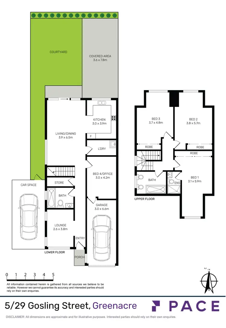 Floorplan of Homely townhouse listing, 5/29 Gosling Street, Greenacre NSW 2190