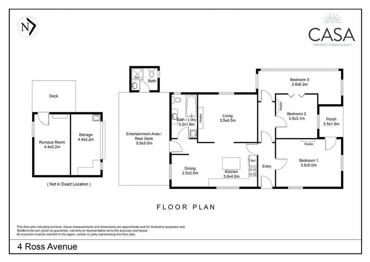 Floorplan of Homely house listing, 4 Ross Avenue, Invermay TAS 7248