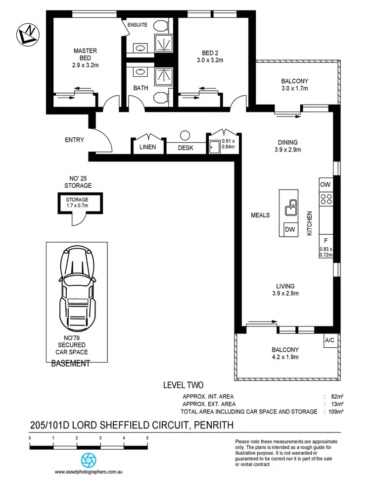 Floorplan of Homely apartment listing, 205/101D Lord Sheffield Circuit, Penrith NSW 2750