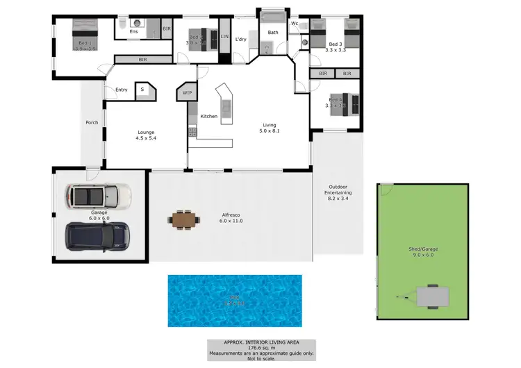 Floorplan of Homely house listing, 7 Fisher Court, Wahgunyah VIC 3687