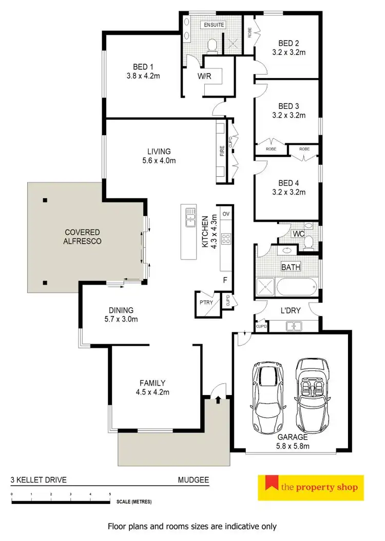 Floorplan of Homely house listing, 3 Kellett Drive, Mudgee NSW 2850