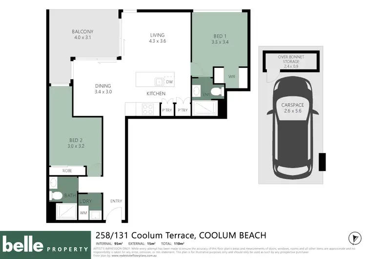 Floorplan of Homely apartment listing, 258/131 Coolum Terrace, Coolum Beach QLD 4573