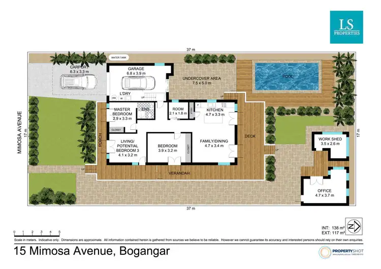 Floorplan of Homely house listing, 15 Mimosa Avenue, Bogangar NSW 2488