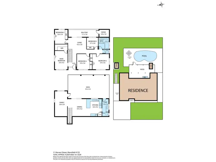 Floorplan of Homely house listing, 11 Harvest Street, Mansfield QLD 4122