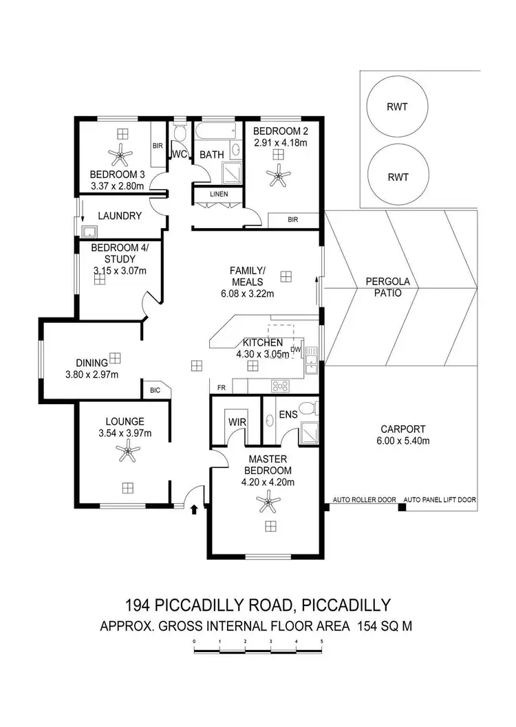 Floorplan of Homely house listing, 194 Piccadilly Road, Piccadilly SA 5151
