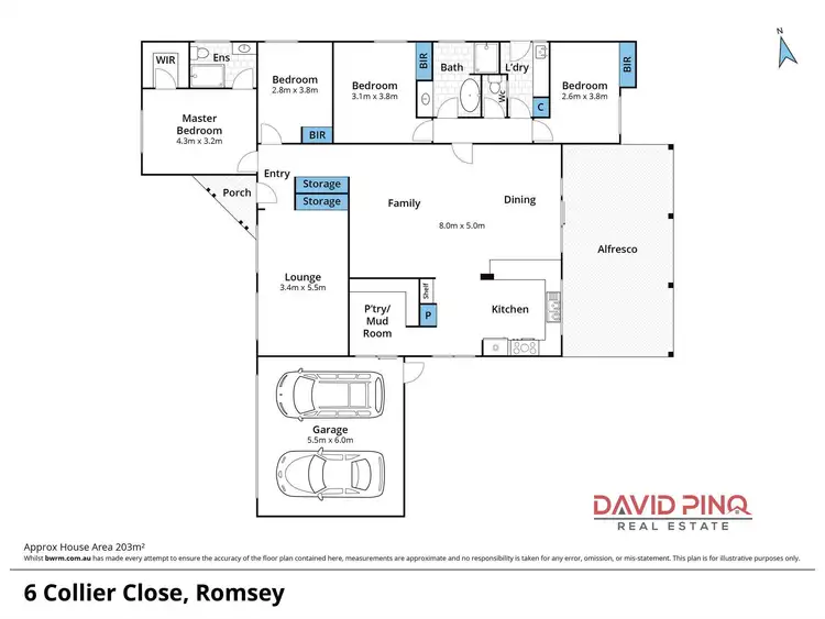 Floorplan of Homely house listing, 1/6 Collier Close, Romsey VIC 3434