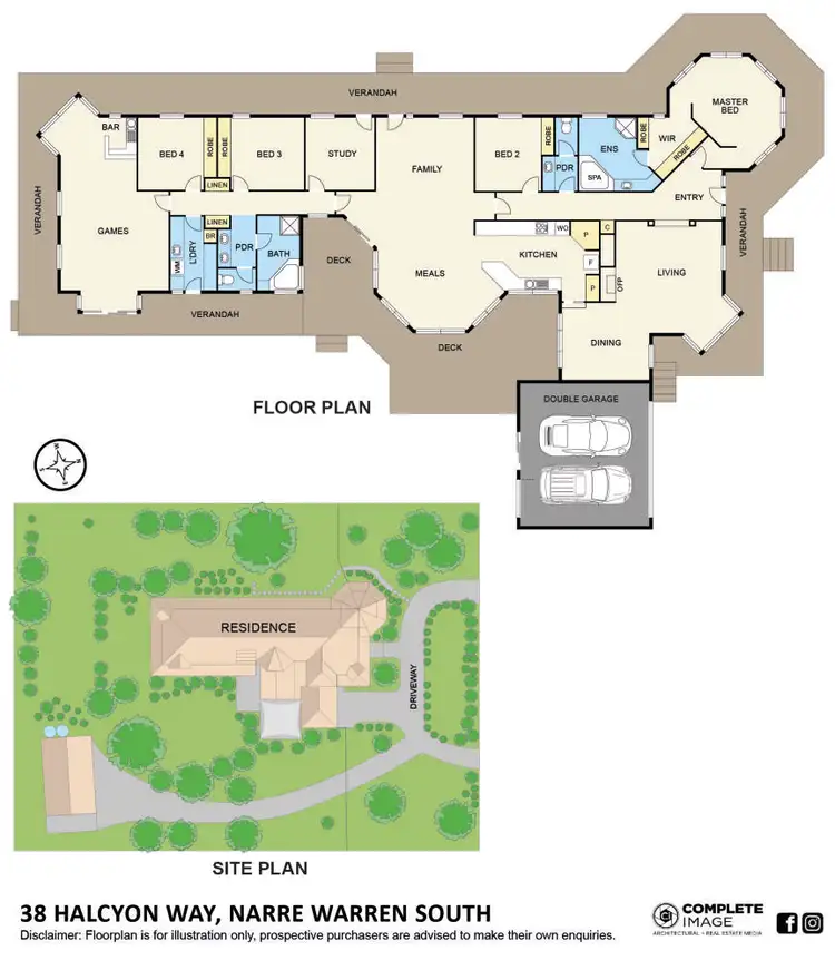 Floorplan of Homely house listing, 38 Halcyon Way, Narre Warren South VIC 3805