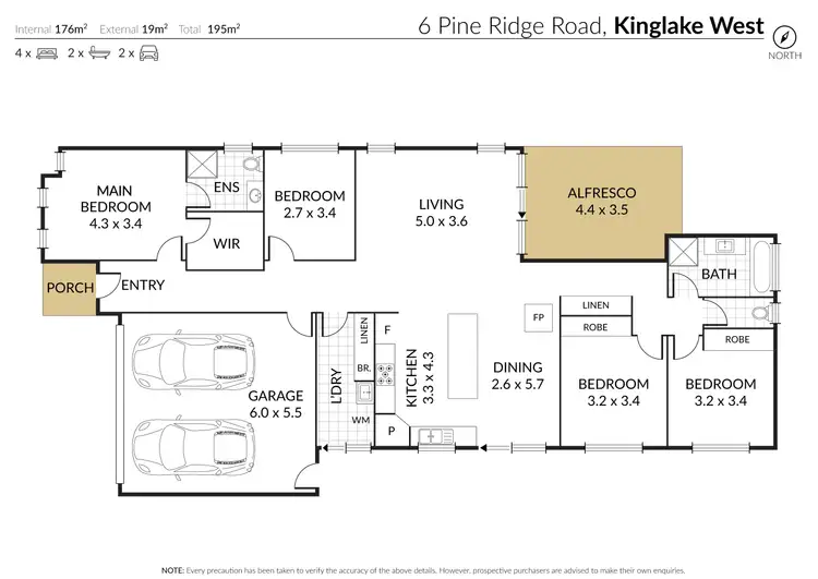Floorplan of Homely house listing, 6 Pine Ridge Road, Kinglake West VIC 3757