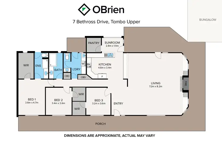 Floorplan of Homely house listing, 7 Bethross Drive, Tambo Upper VIC 3885