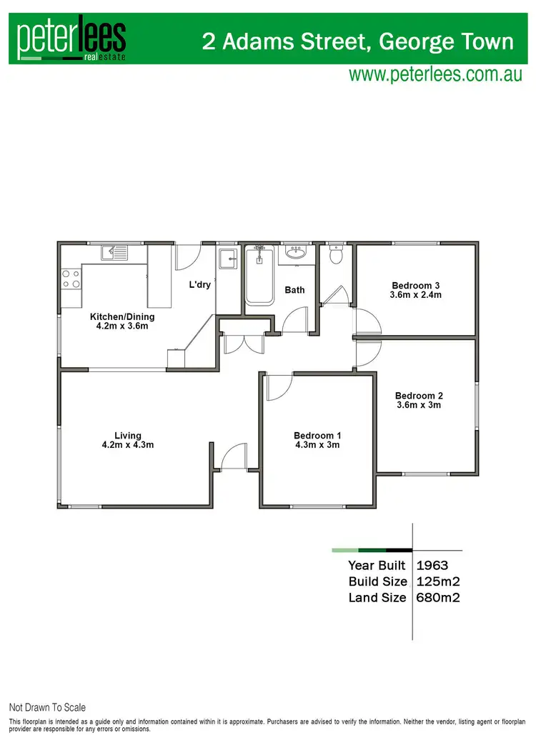 Floorplan of Homely house listing, 2 Adams Street, George Town TAS 7253