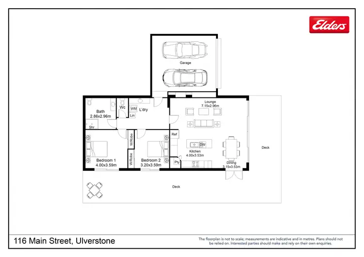 Floorplan of Homely unit listing, 116 Main Street, Ulverstone TAS 7315