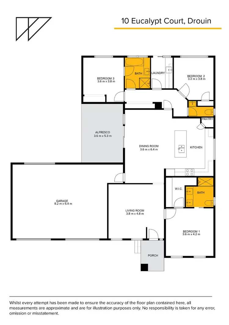Floorplan of Homely house listing, 10 Eucalypt Court, Drouin VIC 3818