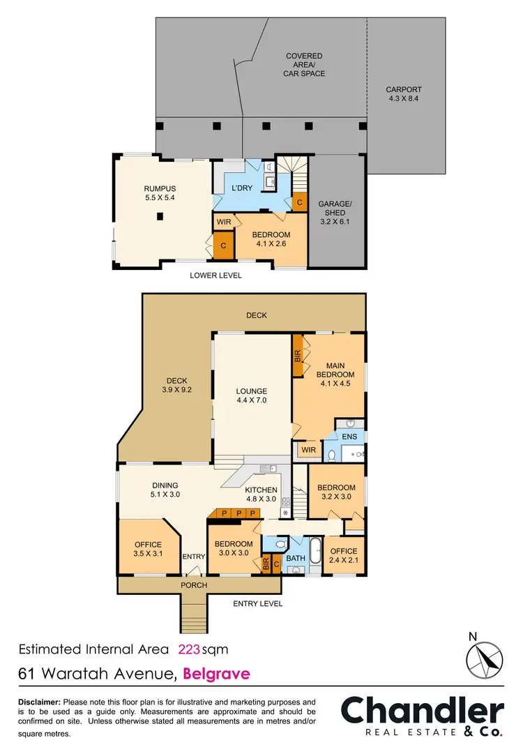 Floorplan of Homely house listing, 61 Waratah Avenue, Belgrave VIC 3160