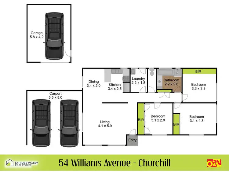 Floorplan of Homely house listing, 54 Williams Avenue, Churchill VIC 3842