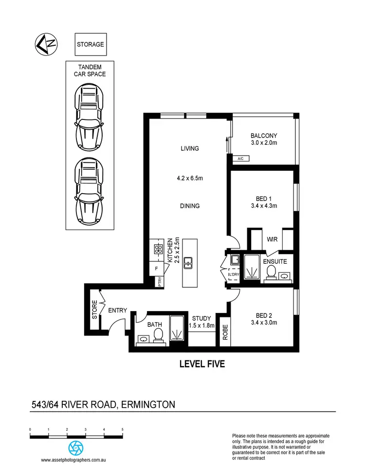 Floorplan of Homely apartment listing, 543/64 River Road, Ermington NSW 2115