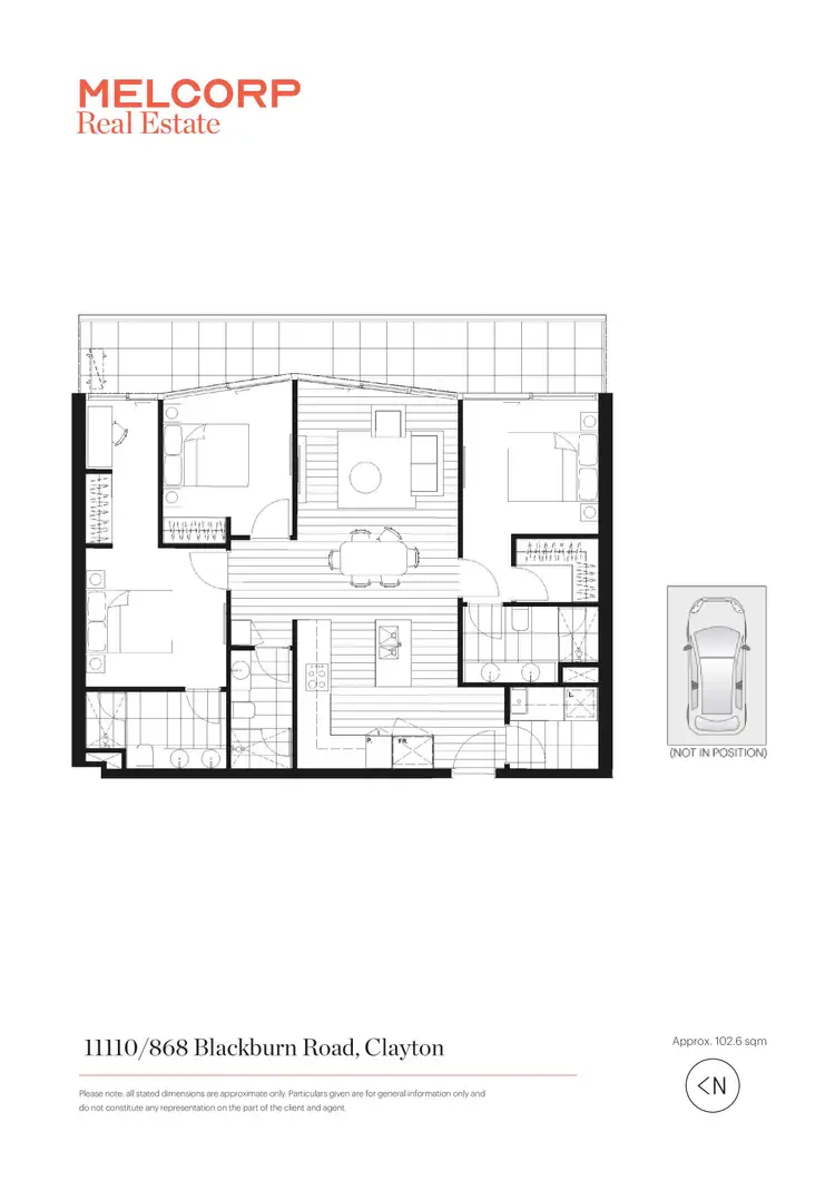 Floorplan of Homely apartment listing, 11110/868 Blackburn Road, Clayton VIC 3168